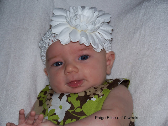Grandbaby Paige at 10 weeks