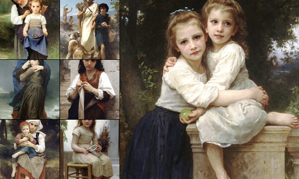View The Art of William Bouguereau.....simply beautiful