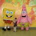 The boys with SpongeBob and Patrick.