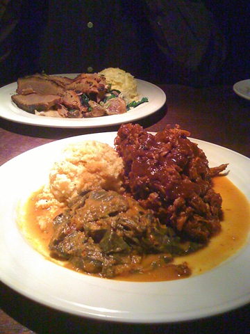 [Pulled pork with collards foreground, smoked brisket in back[5].jpg]