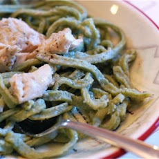 Homemade Basil Linguine