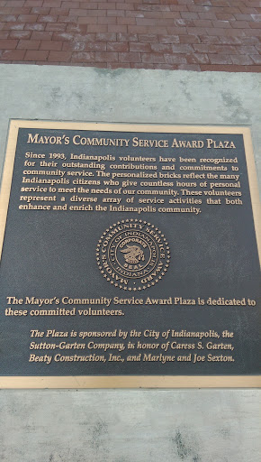 Mayor's Community Service Award Plaza