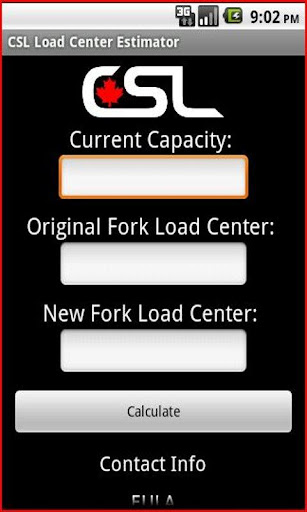 CSL Load Center Estimator