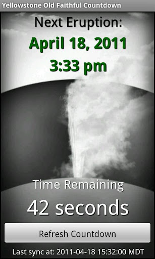 Old Faithful Countdown