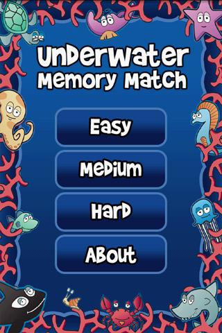 Underwater Memory Match Free