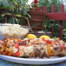 Easy Lemon Garlic Chicken Kabobs