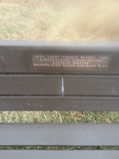 Larry Vincent Warren Memorial Bench