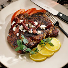 Grecian Skillet Rib Eyes