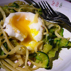 Linguine, Zucchini, Poached Egg