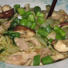 Savory Chicken With Asian Noodles