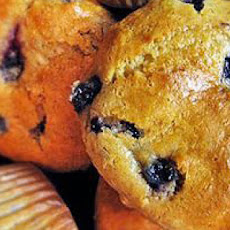 Sour Cream Blueberry Muffins