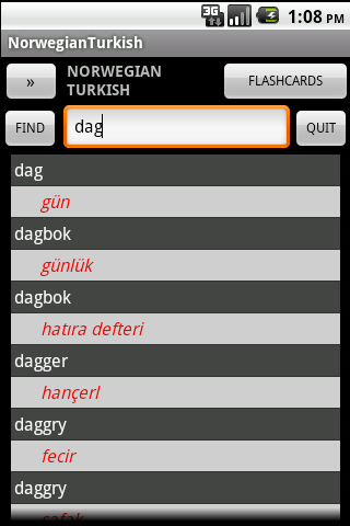 Norwegian Turkish Dictionary