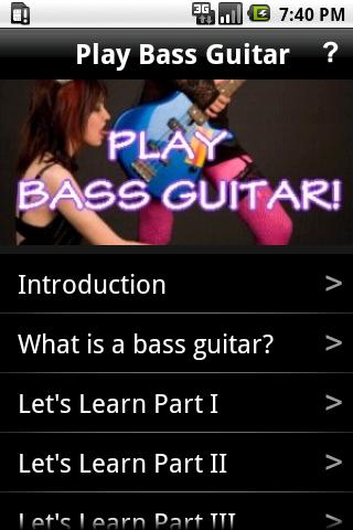 Play Bass Guitar