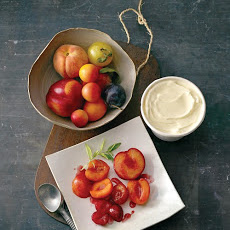 Roasted-Fruit Salad with Lemon Verbena