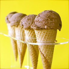 No Egg Nutella Ice Cream with Goat's Milk
