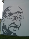 Mahatma Gandhi Wandgemälde