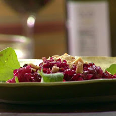 Roasted Beet Salad with Pears and Marcona Almonds
