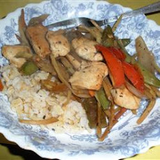 Chicken and Peppers with Balsamic Vinegar