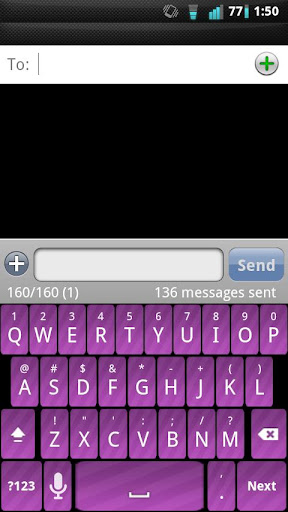 Purple Stripe Keyboard Skin