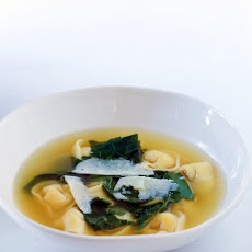 Tortellini In Broth with Swiss Chard and Pecorino