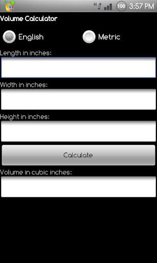 Volume Calculator