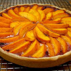 Mid-Summer Peach Tart with Blackberry Custard