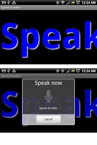 Speak Scroller