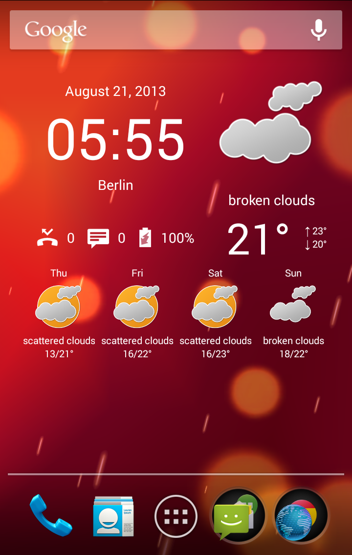 Android application Weather Now PRO-Weather&amp;Clock screenshort