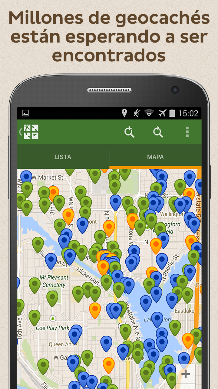 Android application Geocaching Classic screenshort