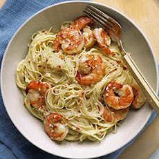 Angel Hair with Spicy Shrimp