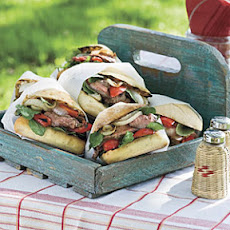 Flank Steak Sandwiches With Blue Cheese