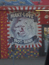 Make Love Not War Mural
