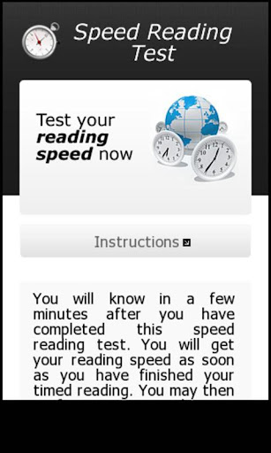 Reading Speed Test