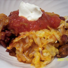 Chili With Cheesy Hash Browns