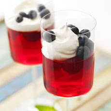 Raspberry Jell-O Parfaits