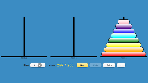 免費下載解謎APP|Tower of Hanoi (Drag-n-Drop) app開箱文|APP開箱王