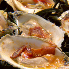 Barbecued Oysters with Bacon and Garlic Butter