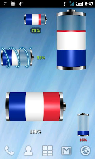 France: Flag Battery Widget