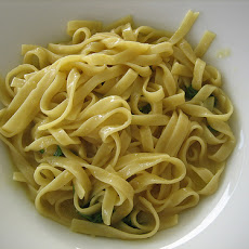 Pasta Limone With Sauteed Garden Veggies