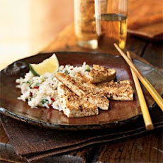Peanut-Crusted Tofu Triangles