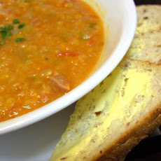 Crock Pot Lentil and Ham Soup