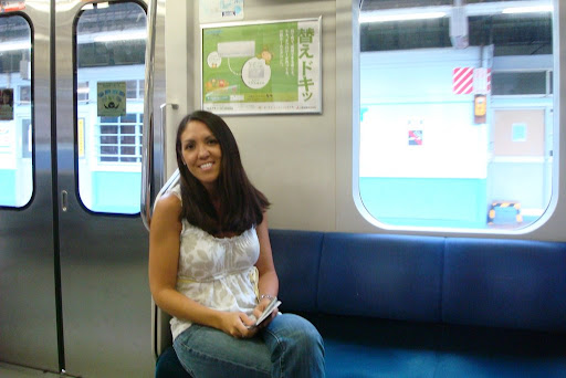 Alicia on the way to Yokohama