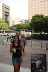 just arrived in Fukuoka at Hakata train station - enjoying a green tea latte