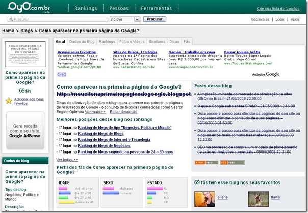[Imagem] Como aparecer na primeira página do Google - 1º lugar em 5 ranking OYO