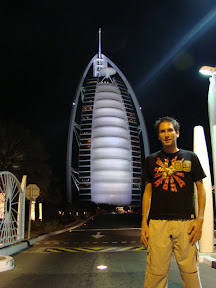 Me in front of Burj al Arab, the only 'Seven star' hotel in the entire world