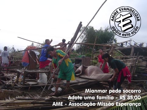 Socorro para Mianmar - AMME e AME juntas