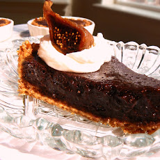 Mocha & Fig Tart with an Almond Pretzel Crust