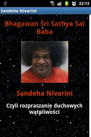 Sandeha Nivarini - Sai Baba