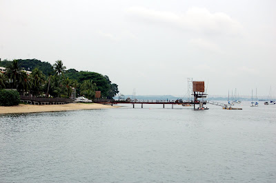 View from boardwalk towards Yacht Club