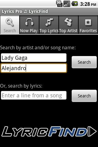 lyrics-lite-lyricfind for android screenshot